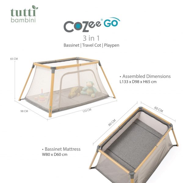 Cozee Go 3-in-1 Travel Cot - Image 9