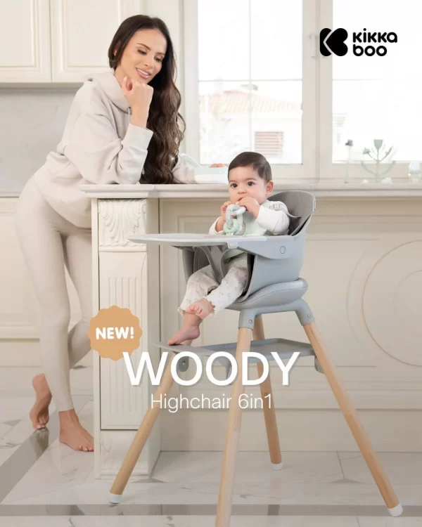Kikkaboo Woody Highchair 6in1 - Image 2