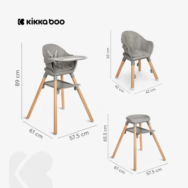 Kikkaboo Woody Highchair 6in1 - Image 8