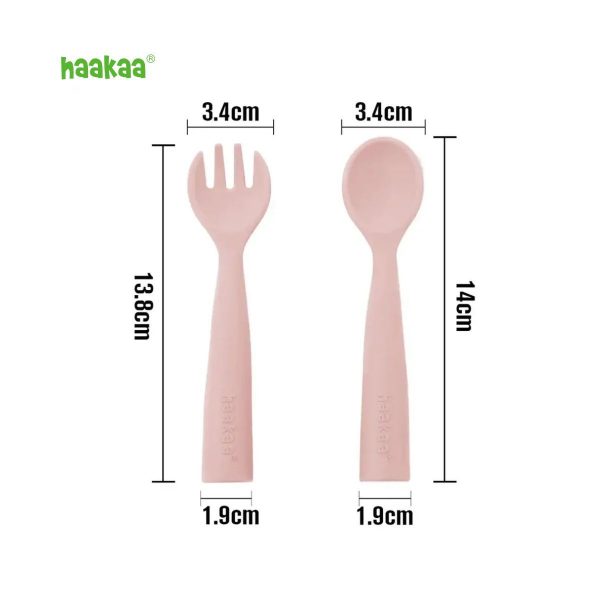 Haakaa Bendy Silicone Cutlery Set ชุดช้อนส้อมซิลิโคน - Image 5