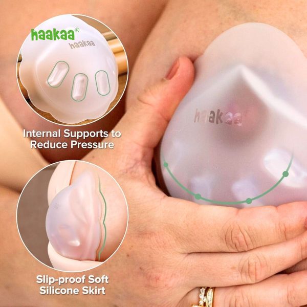 Haakaa Petal Soft Silicone Milk Collector ซิลิโคนรองรับน้ำนม - Image 2