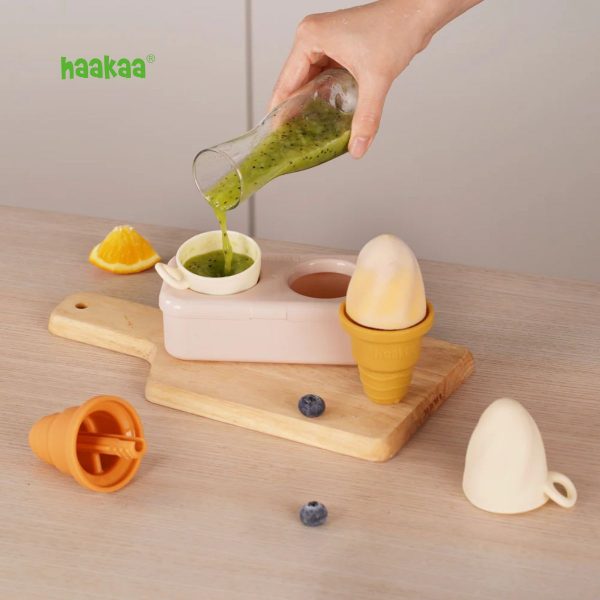Haakaa Freeze-N-Sip Ice Cream Mould Set พิมพ์ทำไอศกรีมซิลิโคน - Image 4