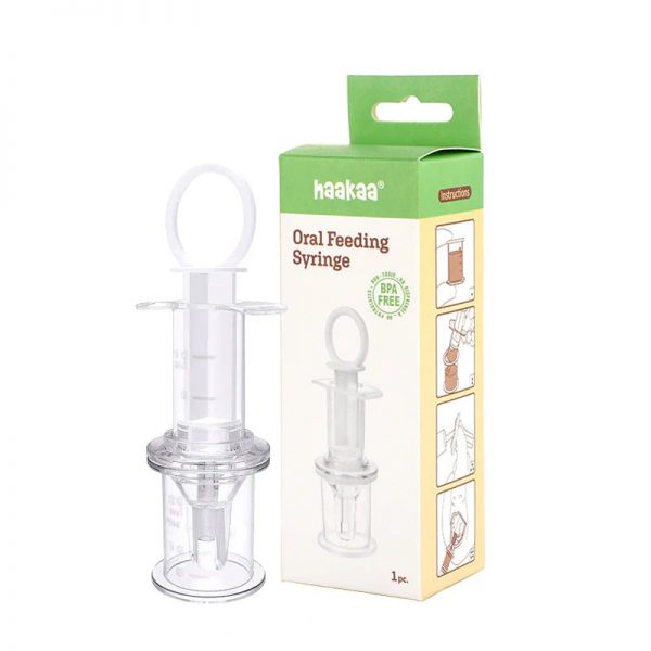 haakaa Oral Feeding Syringe กระบอกป้อนยาและนมซิลิโคน - Image 3