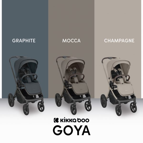 Kikkaboo Goya Platinum 2in1 รถเข็นเด็ก Full-Size พร้อมเปลเด็กพับได้ - Image 2