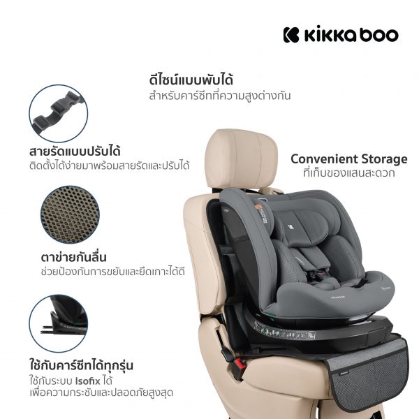 Kikkaboo Car Seat Protector แผ่นรองคาร์ซีท - Image 2