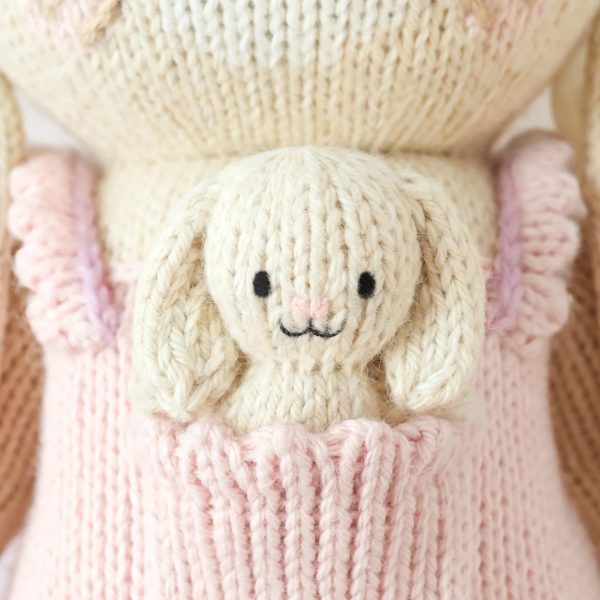 Little Briar the bunny (peony pink) 13 inch - Image 2