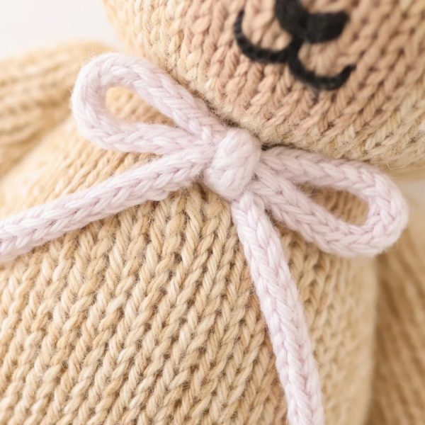Baby honey bear (Lavender bow) 7 inch - Image 3