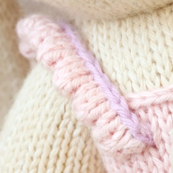 Little Briar the bunny (peony pink) 13 inch - Image 3