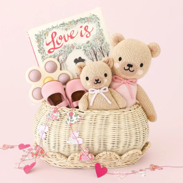 Baby honey bear (Lavender bow) 7 inch - Image 4