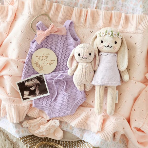 Little Hannah the bunny (lavender) 13 inch - Image 5