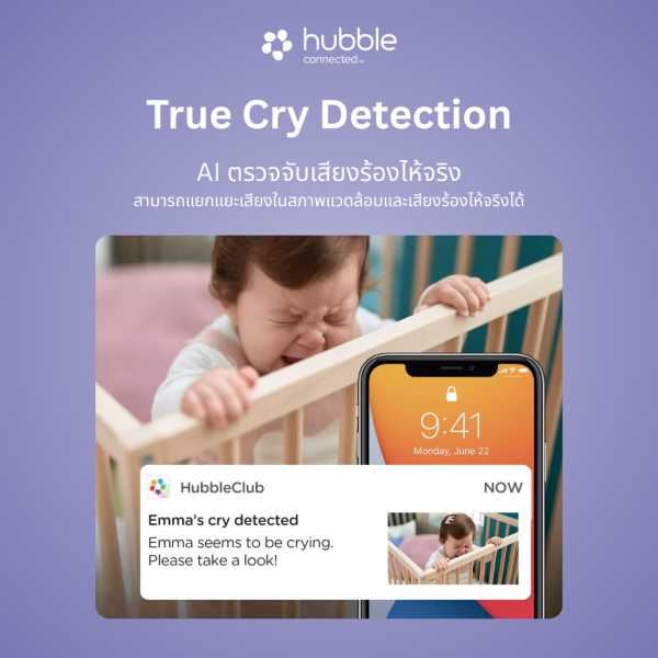 Hubble กล้องเบบี้มอนิเตอร์ GoBaby AI Portable Pro - Image 4