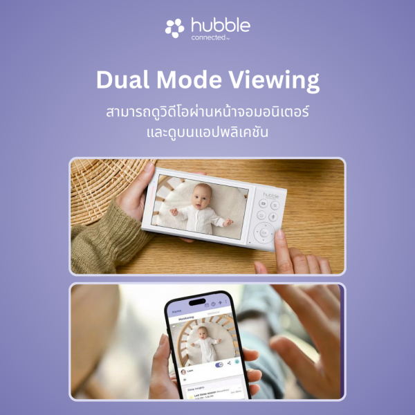 Hubble กล้องเบบี้มอนิเตอร์ GoBaby AI Portable Pro - Image 3