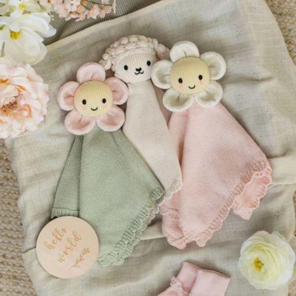 Baby daisy lovey (ivory) - Image 6