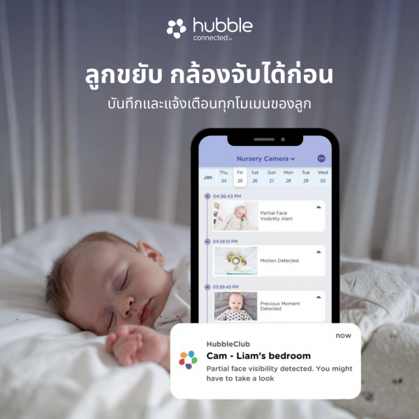 Hubble กล้องเบบี้มอนิเตอร์ GoBaby AI Portable Pro - Image 10