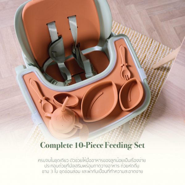 Tutti Bambini Nova Maison Silicone Accessory Pack ชุดอุปกรณ์เสริมซิลิโคน สำหรับทานอาหาร - Image 6