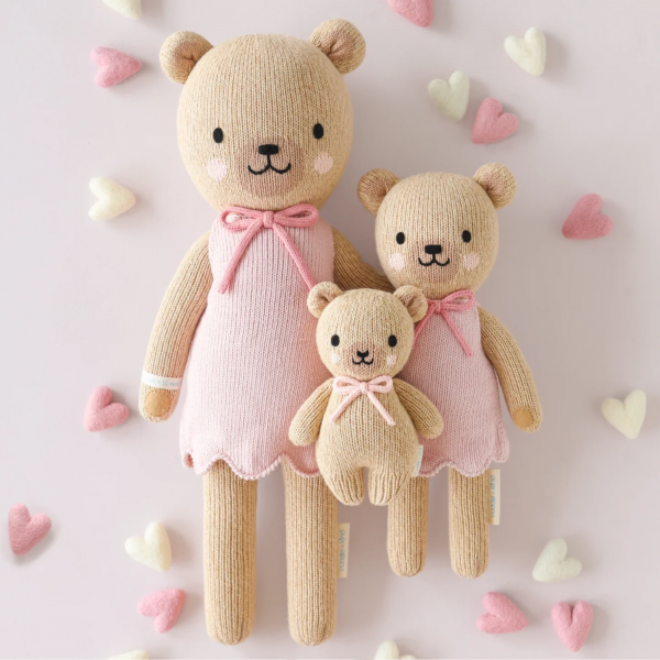 Baby honey bear (blush bow) 7 inch - Image 2