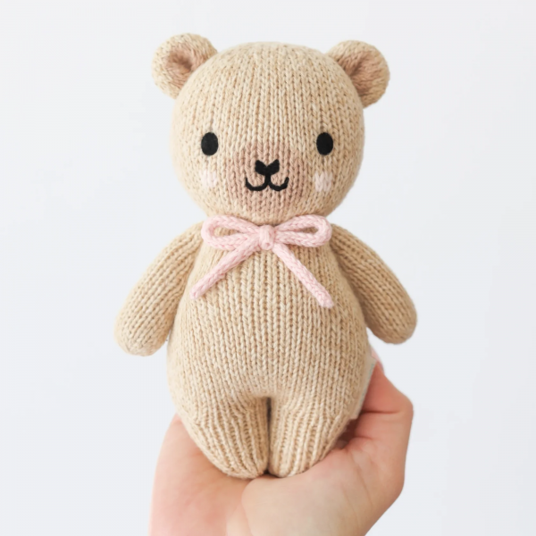 Baby honey bear (blush bow) 7 inch - Image 7