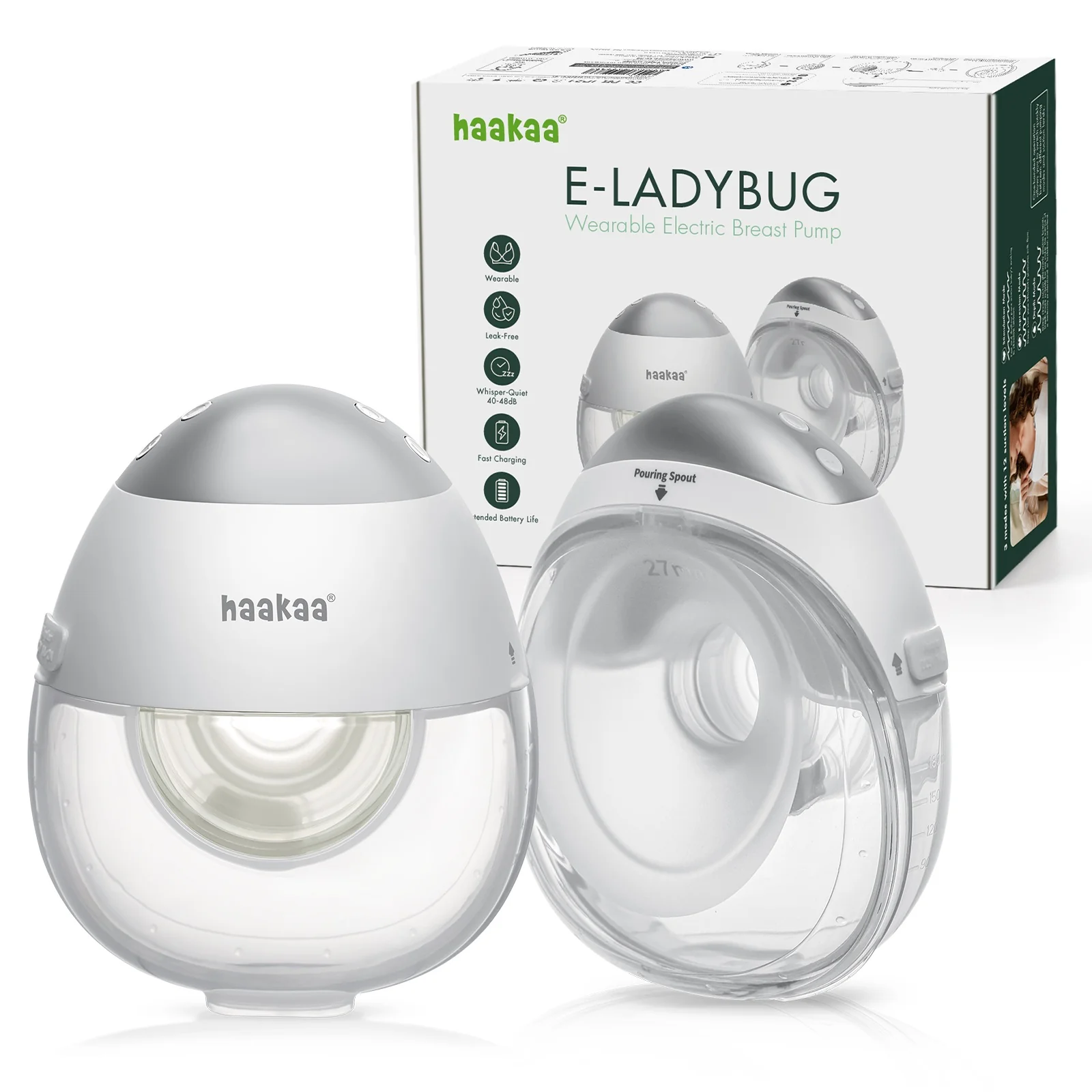 Haakaa เครื่องปั๊มนม E-Ladybug-0