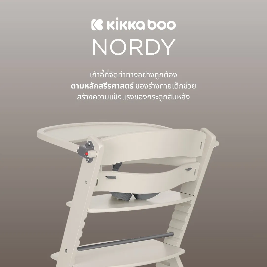 Kikkaboo เก้าอี้กินข้าว Nordy-8