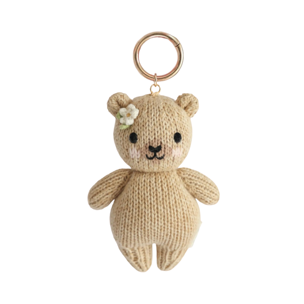 Honey Bear with Flower Bag Charm