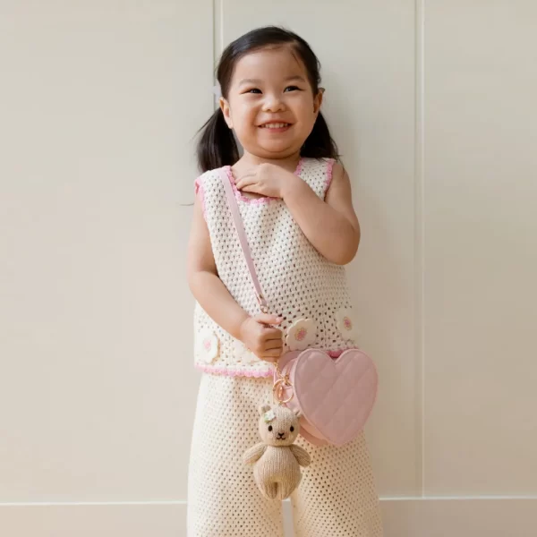 Honey Bear with Flower Bag Charm - Image 4